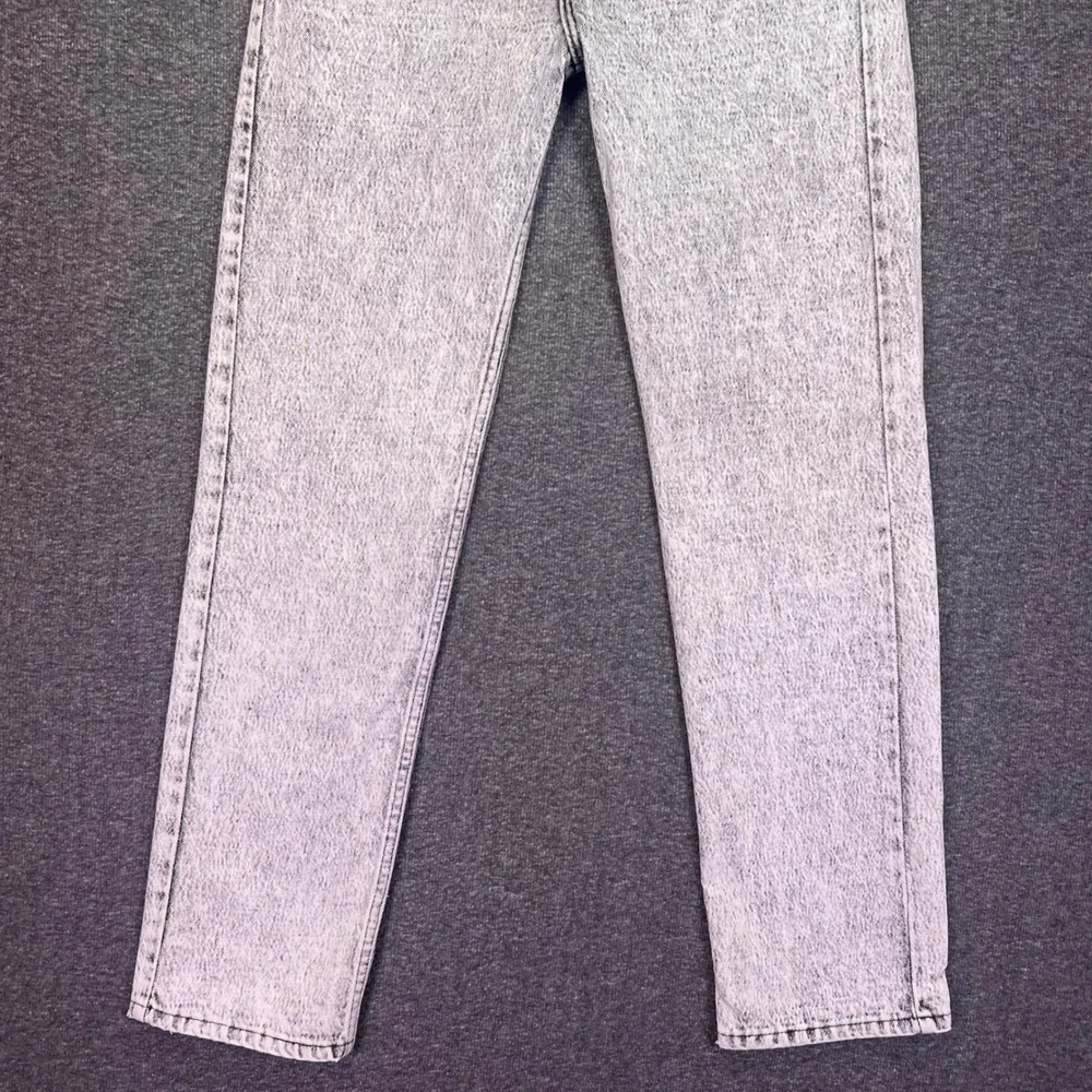 Vintage 80s Levis 505 Jeans Mens 31x31 Acid Wash Grey Made in USA Straight Leg